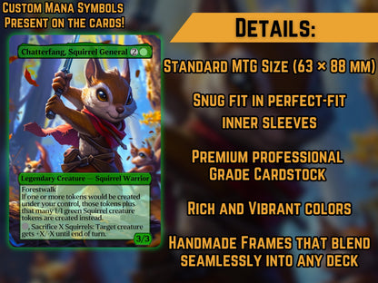 Chatterfang, Squirrel General (Cute) - Proxy Card - Buy 3 get 1 free!