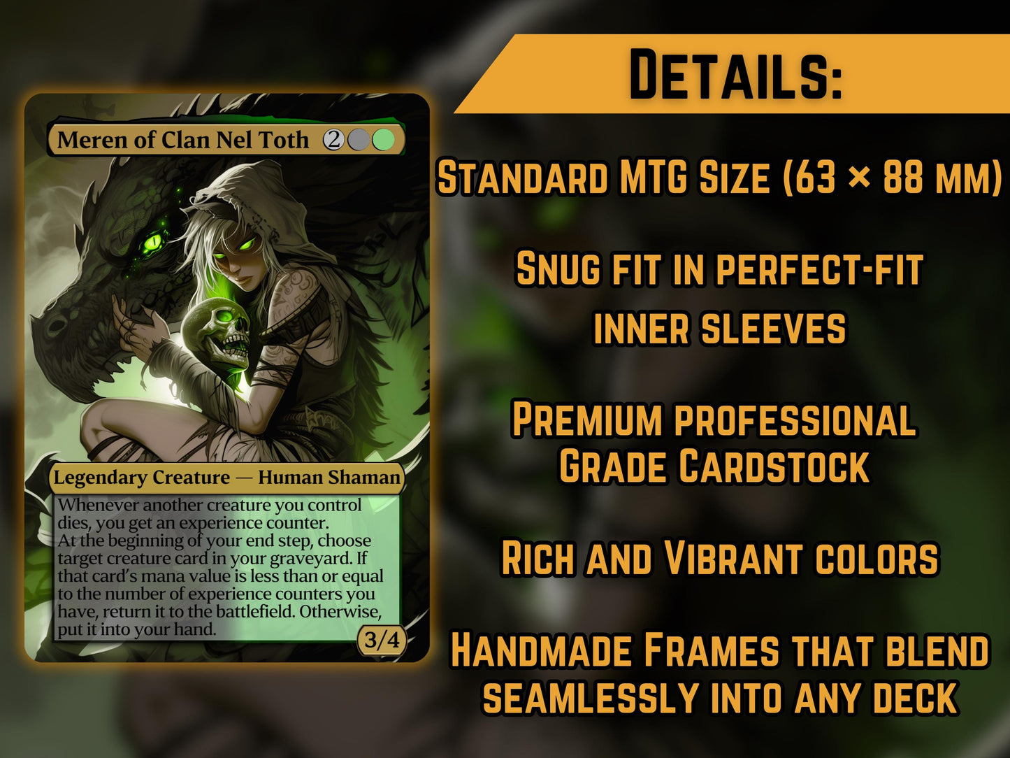 Meren of Clan Nel-Toth - Proxy Card - Buy 3 get 1 free!