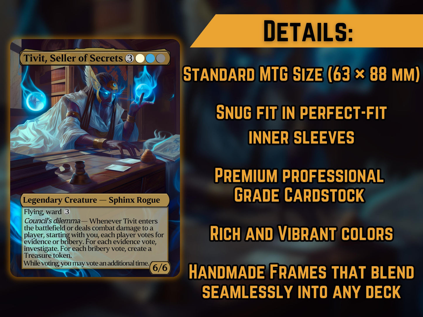 Tivit, Seller of Secrets - Proxy Card - Buy 3 get 1 free!