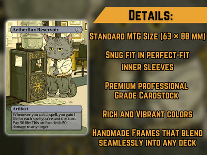 Aetherflux Reservoir (Cat Version) - Proxy Card - Buy 3 get 1 free!