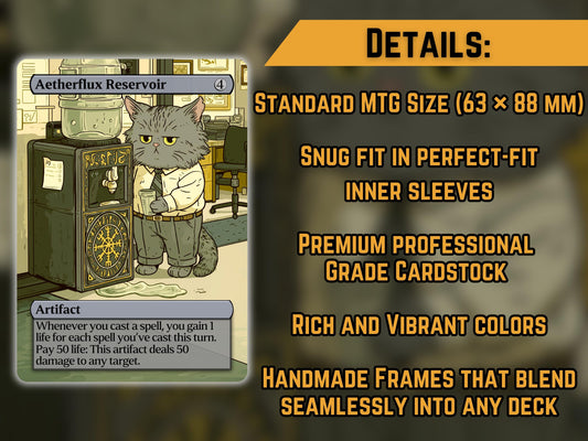 Aetherflux Reservoir (Cat Version) - Proxy Card - Buy 3 get 1 free!