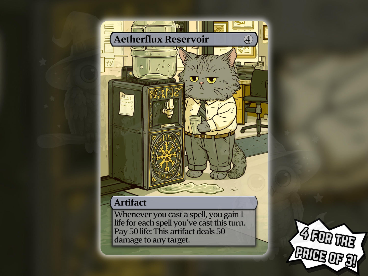 Aetherflux Reservoir (Cat Version) - Proxy Card - Buy 3 get 1 free!