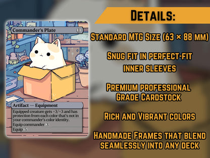 Commander's Plate (Cat Version) - Proxy Card - Buy 3 get 1 free!