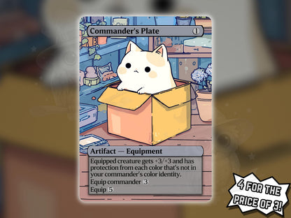 Commander's Plate (Cat Version) - Proxy Card - Buy 3 get 1 free!
