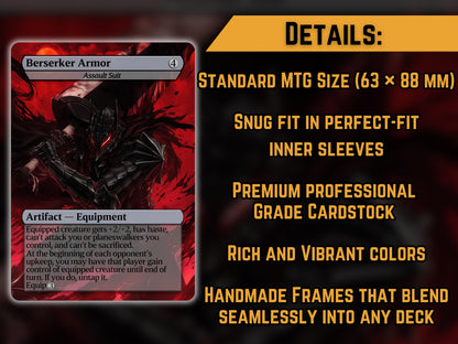 Berserker Armor (Assault Suit) - Anime Proxy Card - Buy 3 get 1 free!