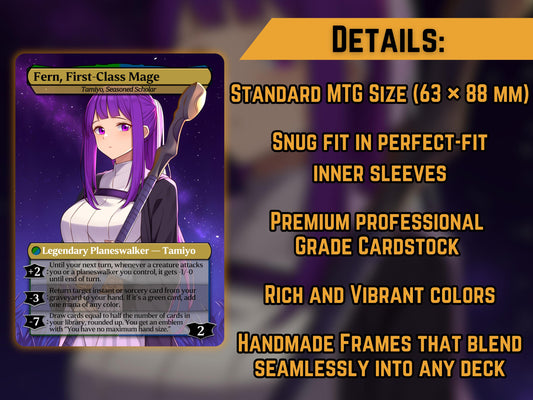 Fern (Tamiyo Flipwalker) - Anime Proxy Card - Buy 3 get 1 free!