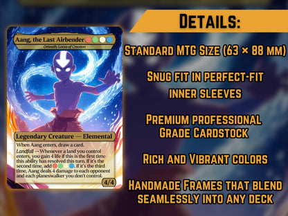 Aang (Omnath, Locus of Creation) - Anime Proxy Card - Buy 3 get 1 free!