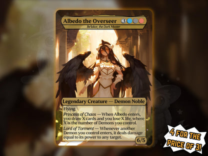 Albedo (Be'lakor, the Dark Master) - Anime Proxy Card - Buy 3 get 1 free!