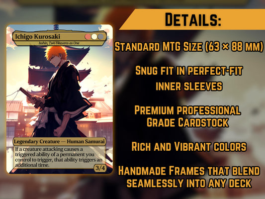 Ichigo (Isshin, Two Heavens as One) - Anime Proxy Card - Buy 3 get 1 free!
