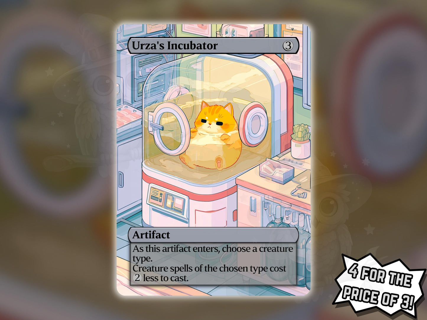 Urza's Incubator (Cat Version) - Proxy Card - Buy 3 get 1 free!