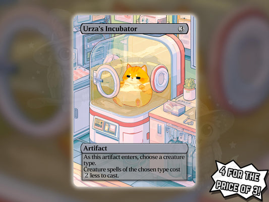 Urza's Incubator (Cat Version) - Proxy Card - Buy 3 get 1 free!