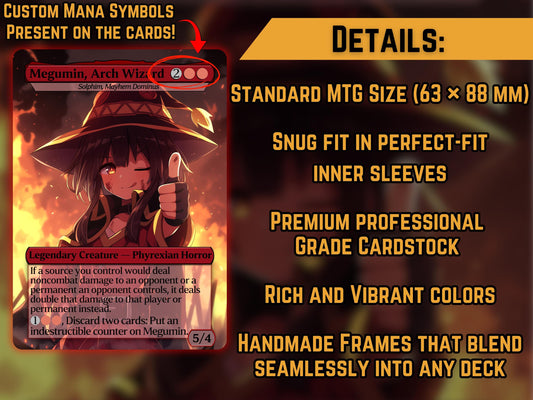 Megumin (Solphim, Mayhem Dominus) - Anime Proxy Card - Buy 3 get 1 free!