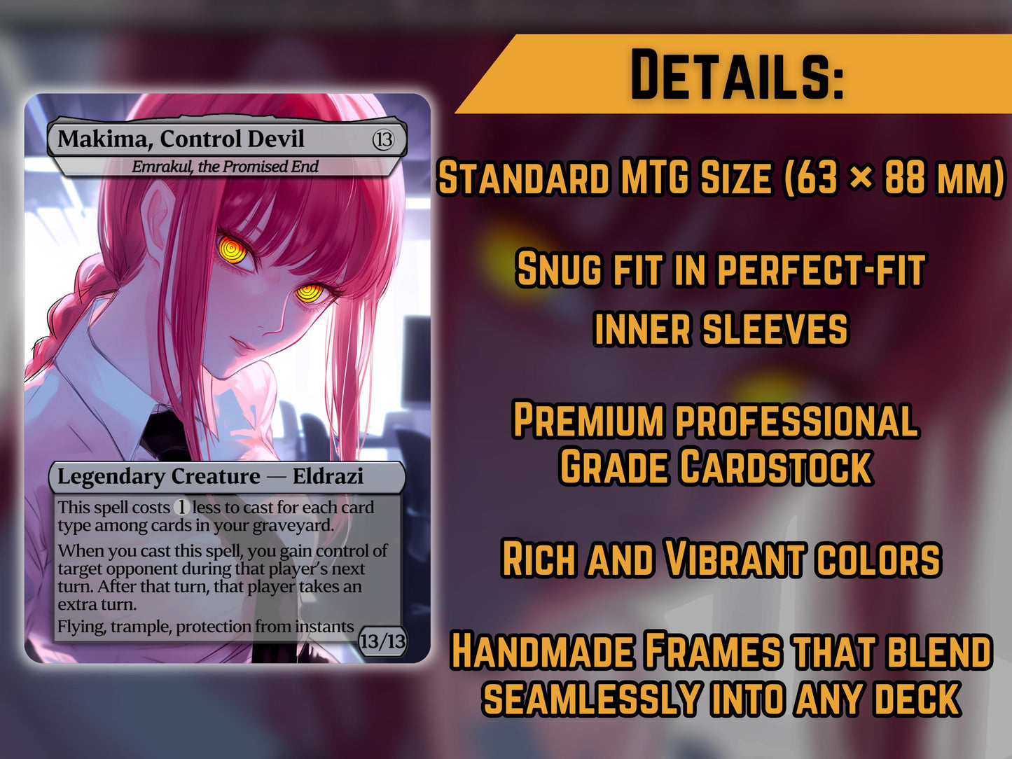 Makima (Emrakul, the Promised End) - Anime Proxy Card - Buy 3 get 1 free!
