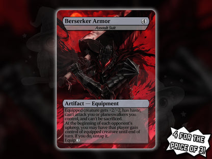 Berserker Armor (Assault Suit) - Anime Proxy Card - Buy 3 get 1 free!
