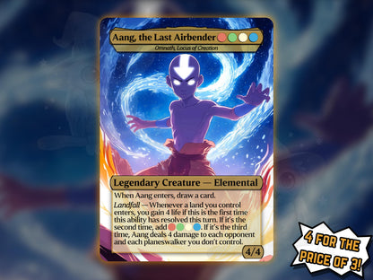 Aang (Omnath, Locus of Creation) - Anime Proxy Card - Buy 3 get 1 free!