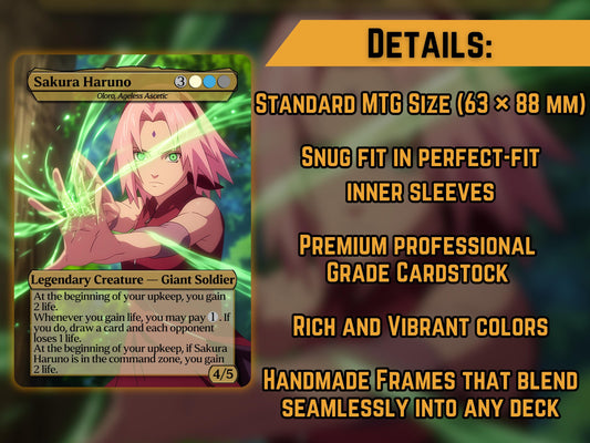 Sakura (Oloro, Ageless Ascetic) - Anime Proxy Card - Buy 3 get 1 free!