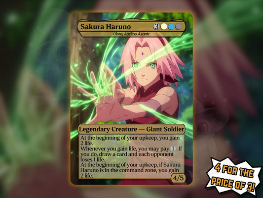 Sakura (Oloro, Ageless Ascetic) - Anime Proxy Card - Buy 3 get 1 free!